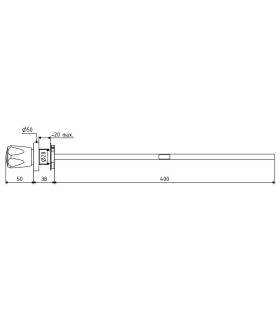 GRIFO LABORATORIO 1701 ENTRADA+SALIDA TUBO COBRE Ø10mm