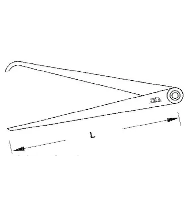 COMPAS PLANOS PARA CENTRADO 250MM