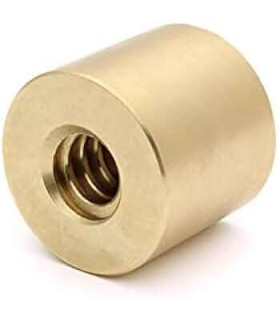 TUERCA BRONCE CIL.LISA LR-15x3 DCHA 40x24mm