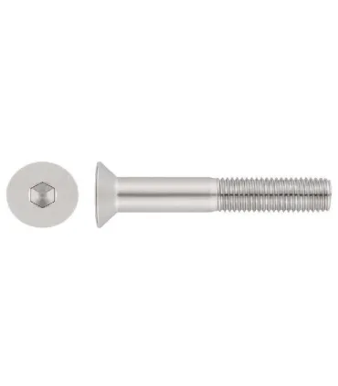 M10X80 TORNILLO AVELLANADO DIN 7991 10.9 ZINCADO MEDIA CAÑA