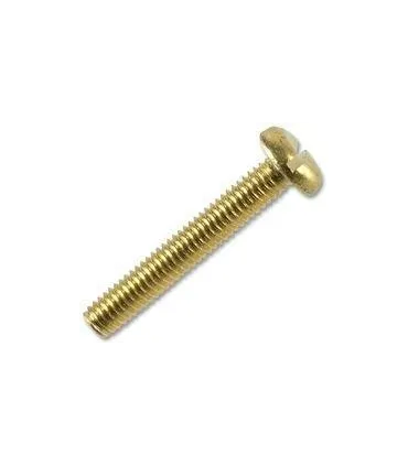 1/4X10  TORNILLO REDONDO RANURADO DIN 86 LATON