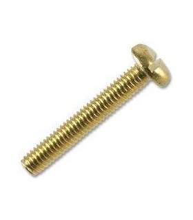 1/4X13  TORNILLO REDONDO RANURADO DIN 86 LATON