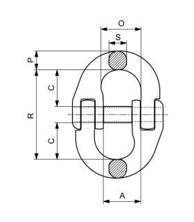 ACOPLAMIENTO UNIÓN CAD.G80 3/8"-10mm 3,2Tn