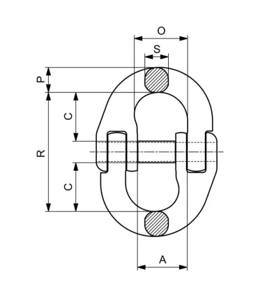 ACOPLAMIENTO UNIÓN CAD.G80 3/8"-10mm 3,2Tn