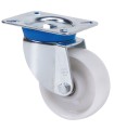 RUEDA GIRAT. NYLON BLANCO 80mm ALEX 2-0019 250kg