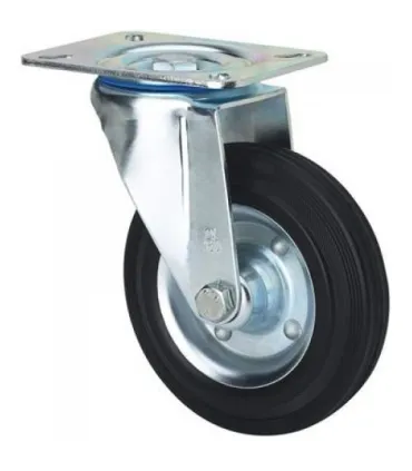 RUEDA GIRATORIA Ø125x35 140KG GOMA N.ROD ALEX 2-0227