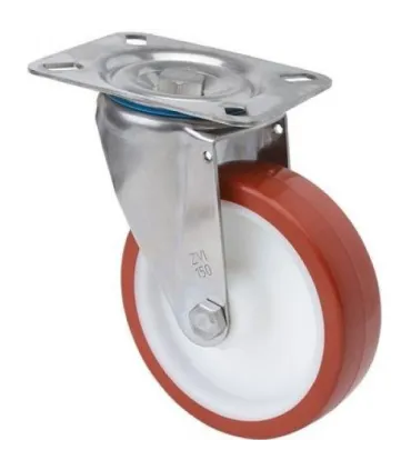 RUEDA GIRAT. 10ZVI100-POL POLIURET.INOX ALEX 2-2418
