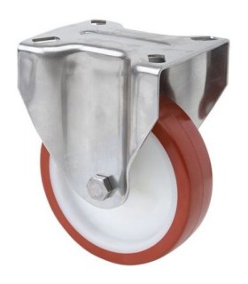 RUEDA FIJA 17ZVLI80-POL POLIURET.INOX ALEX 2-2422