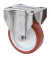 RUEDA FIJA 17ZVI100-POL POLIURET. INOX ALEX 2-2424