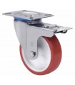 RUEDA GIRAT. 10ZVLIFD80-POL INOX FRENO ALEX 2-2428