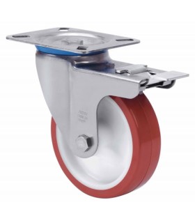 RUEDA GIRAT. 10ZVIFD100-POL INOX FRENO ALEX 2-2430