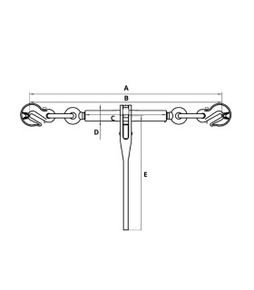 TENSOR CADENA G.80- 10mm CON 2 GANCHOS