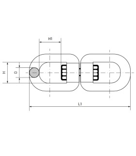 GRILLETE GIRATORIO 22mm WLL 3450kgs