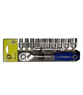 JUEGO LLAVE CARRACA 1/2" + VASOS 10 A 24mm