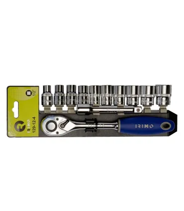 JUEGO LLAVE CARRACA 1/2" + VASOS 10 A 24mm