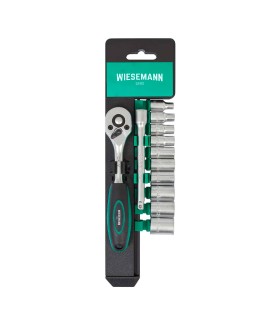 JUEGO LLAVE CARRACA 1/2" + VASOS 10 A 24mm