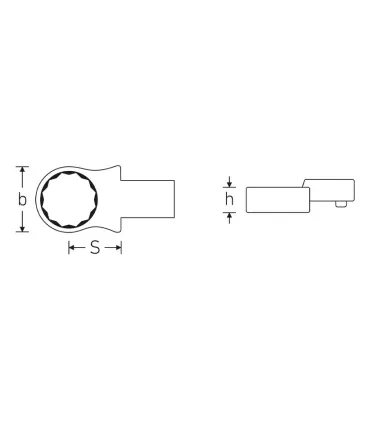 LLAVE ACOPLABLE DE BOCA ESTRELLA 16mm