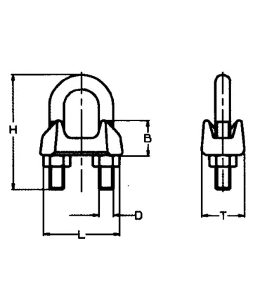 SUJETACABLE GALV.DIN-741 34mm 1"1/4