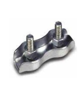 SUJETACABLE PLANO DOBLE ZINC CABLE 3mm