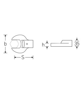 ACOPLAMIENTO BOCA FIJA 731/80 24,5x28 46mm