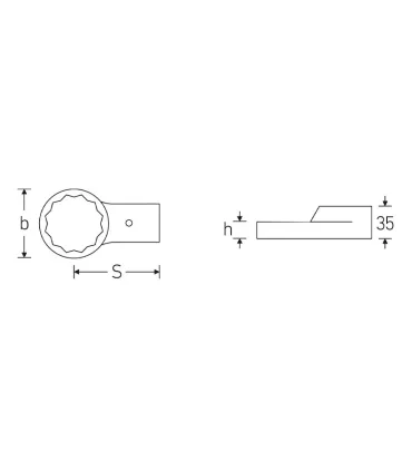 ACOPLAMIENTO BOCA ESTRELLA 732/80 24,5x28 46mm