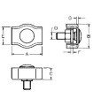 SUJETACABLES PLANO SIMPLE CABLE 2mm SPS-202