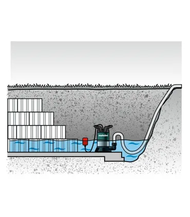 BOMBA SUMER. AGUA LIMPIA METABO 0,6bar 6600L/H 250W TP6000
