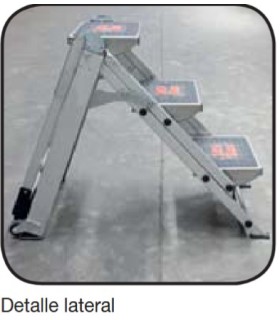 ESCALERA ALUMINIO 5 PELDAÑOS PROFESIONAL