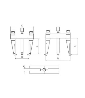 EXTRACTOR 2 PATAS FORZA 1010 Ø155x160