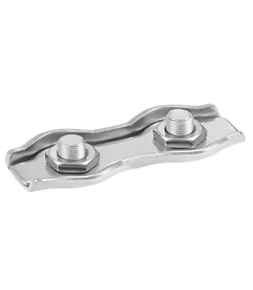 SUJETACABLES PLANO DOBLE INOX 316 Ø 4 mm