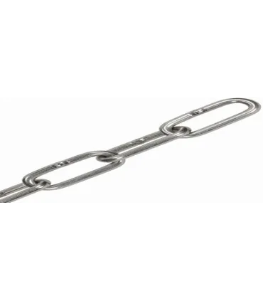 METRO CADENA INOX A4 Ø4 mm. SERIE LARGA. ESLABON 16x40mm