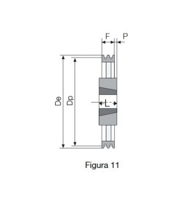 POLEA TAPER 1000 3 CANALES SPB (4040)