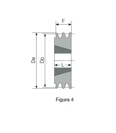POLEA TAPER 100 1 CANAL SPZ (1210)