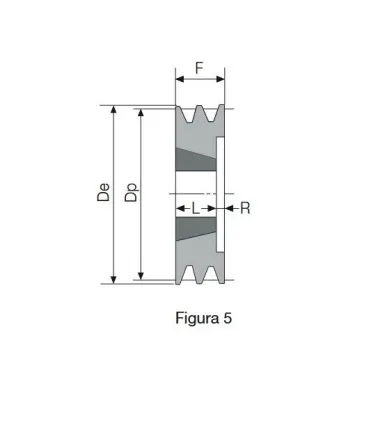 POLEA TAPER 100 3 CANALES SPZ (1610)