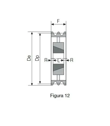 POLEA TAPER 335 4 CANALES SPC (3535)