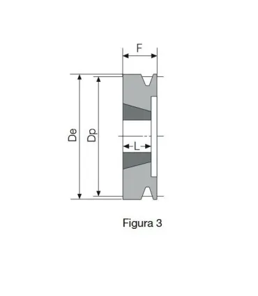 POLEA TAPER 56 1 CANAL SPZ (1008)