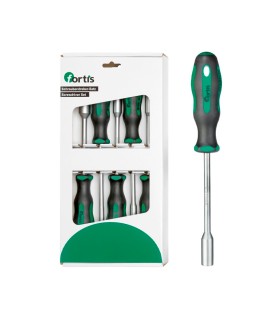 JUEGO DE DESTORNILLADORES CON VASO. De 5 a 13mm
