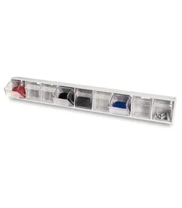 CONTENEDOR BASCULANTE 9 CAJONES GRIS
