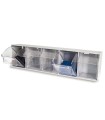 CONTENEDOR BASCULANTE 5 CAJONES GRIS