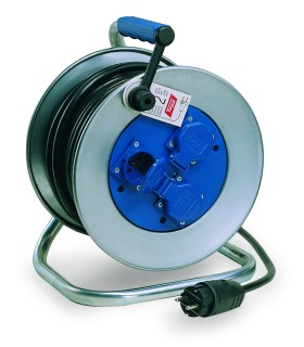 EXTENSIBLE 50Mt TAMBOR METALICO 3x2,5 Pot.Máx.4000W