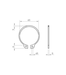 ANILLO SEGER DIN 471 Ø 220 EXTERIOR
