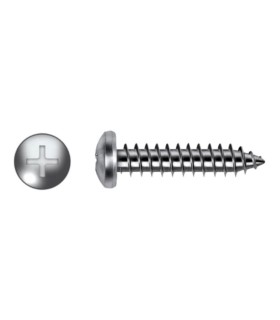 Ø 3,5x38 TORN. ALOMADO PHILLIPS DIN 7981 INOX A2