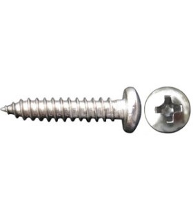 Ø 6,3x38 TORN. ALOMADO PHILLIPS DIN 7981 INOX A2