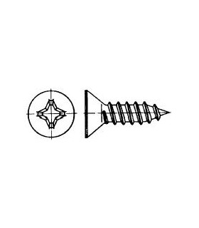 Ø 4,2X38 TORNILLO DIN 7982 ZINCADO