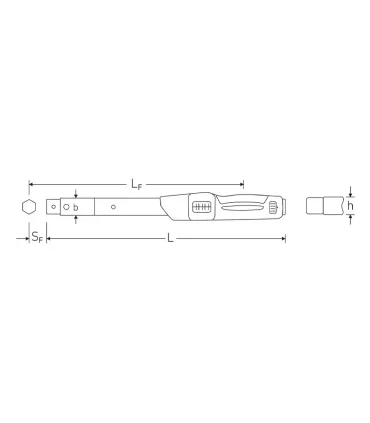 LLAVE DINAMOMETRICA STAHLWILLE 730N/40 0,8-40KgM 14x18