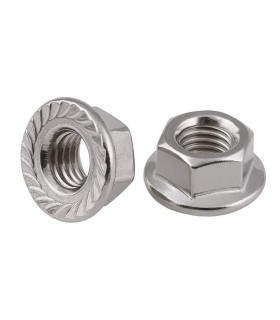 TUERCA CON ARANDELA DIN6923 INOX-A2 M6 GRAFILADA