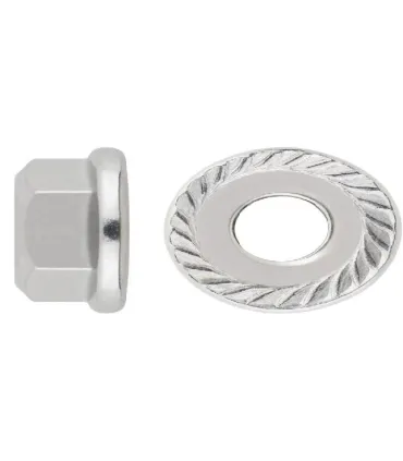 TUERCA CON ARANDELA DIN6923 INOX-A2 M6 GRAFILADA