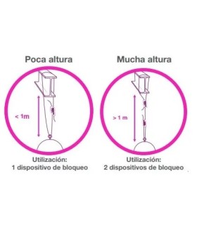 KIT SUSTENTACION 30 BLOQUEOS + 50m CABLE 1,5mm carga 35Kg