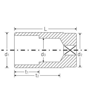 LLAVE VASO 1/2 BIHEXAGONAL LARGA STAHLWILLE
