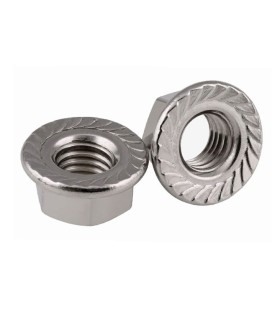 TUERCA CON ARANDELA DIN6923 INOX-A2 M4 GRAFILADA
